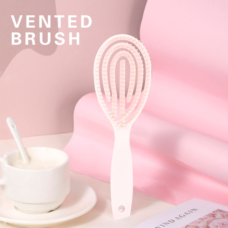 Vented Brush Styling Tool Custom Logo Nylon and ABS Eco-Friendly Promotion Hairbrush Comfortable Hair Comb Salon Home Travel Use